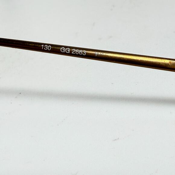 Gucci Eyeglasses Frame GG 2663 W5E Brown Women Oval Italy 47[]17 130 20178 - Picture 6 of 9